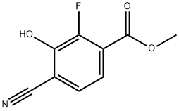 4-氰基-2-氟-3-羟基苯甲酸甲酯, 1807171-37-4, 结构式