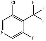 Pyridine, 3-chloro-5-fluoro-4-(trifluoromethyl)- Structure