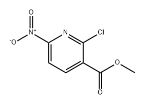 3-Pyridinecarboxylic acid, 2-chloro-6-nitro-, methyl ester 结构式