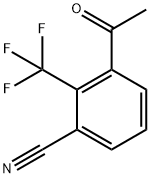 Benzonitrile, 3-acetyl-2-(trifluoromethyl)- Structure