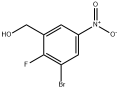 Benzenemethanol, 3-bromo-2-fluoro-5-nitro-,1807181-98-1,结构式