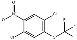 1,4-Dichloro-2-trifluoromethylthio-5-nitrobenzene Struktur