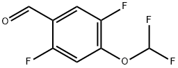 Benzaldehyde, 4-(difluoromethoxy)-2,5-difluoro- 化学構造式