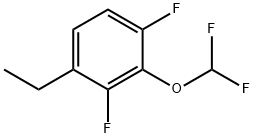 1,3-Difluoro-2-difluoromethoxy-4-ethylbenzene,1807185-33-6,结构式