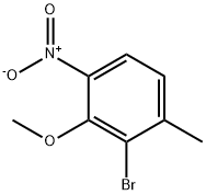 2-溴-3-甲氧基-1-甲基-4-硝基苯, 1807185-87-0, 结构式