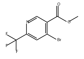 3-Pyridinecarboxylic acid, 4-bromo-6-(trifluoromethyl)-, methyl ester Structure