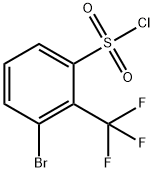 Benzenesulfonyl chloride, 3-bromo-2-(trifluoromethyl)- Struktur