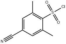 Benzenesulfonyl chloride, 4-cyano-2,6-dimethyl- Struktur