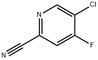 2-Pyridinecarbonitrile, 5-chloro-4-fluoro- Structure