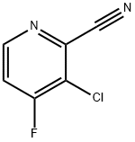 2-Pyridinecarbonitrile, 3-chloro-4-fluoro- Structure