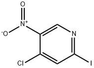 Pyridine, 4-chloro-2-iodo-5-nitro- Struktur