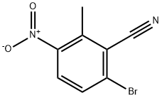 Benzonitrile, 6-bromo-2-methyl-3-nitro- 化学構造式