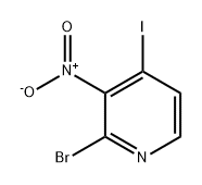 Pyridine, 2-bromo-4-iodo-3-nitro- Struktur