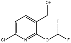 6-Chloro-2-(difluoromethoxy)pyridine-3-methanol Structure