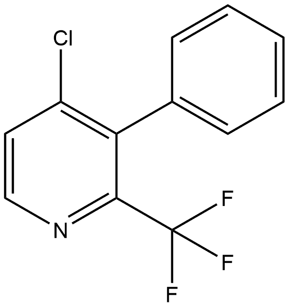 4-Chloro-3-phenyl-2-(trifluoromethyl)pyridine Structure