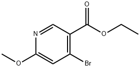 3-Pyridinecarboxylic acid, 4-bromo-6-methoxy-, ethyl ester Structure