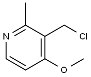 Pyridine, 3-(chloromethyl)-4-methoxy-2-methyl- Struktur
