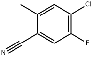 Benzonitrile, 4-chloro-5-fluoro-2-methyl- Structure