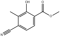 Benzoic acid, 4-cyano-2-hydroxy-3-methyl-, methyl ester Struktur