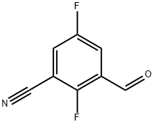 3-Cyano-2,5-difluorobenzaldehyde Struktur