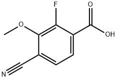 4-Cyano-2-fluoro-3-methoxybenzoic acid Struktur