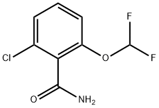 Benzamide, 2-chloro-6-(difluoromethoxy)- Structure