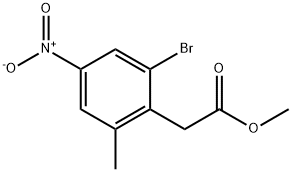 Benzeneacetic acid, 2-bromo-6-methyl-4-nitro-, methyl ester|