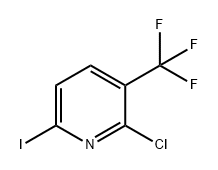 2-氯-6-碘-3-(三氟甲基)吡啶 结构式