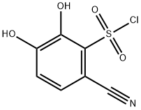 6-Cyano-2,3-dihydroxybenzenesulfonyl chloride,1807276-01-2,结构式