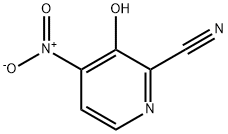 2-Pyridinecarbonitrile, 3-hydroxy-4-nitro- 化学構造式