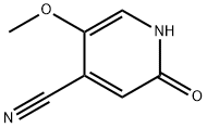 4-Pyridinecarbonitrile, 1,2-dihydro-5-methoxy-2-oxo- Struktur