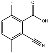 Benzoic acid, 2-cyano-6-fluoro-3-methyl- Struktur