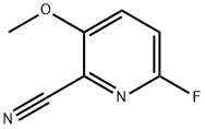 2-Pyridinecarbonitrile, 6-fluoro-3-methoxy- Struktur