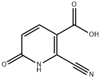 3-Pyridinecarboxylic acid, 2-cyano-1,6-dihydro-6-oxo- Struktur