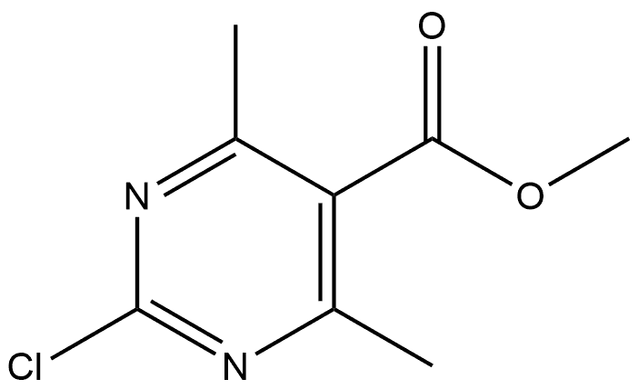 methyl 2-chloro-4,6-dimethylpyrimidine-5-carboxylate,1807320-86-0,结构式