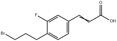 1807385-50-7 4-(3-Bromopropyl)-3-fluorocinnamic acid