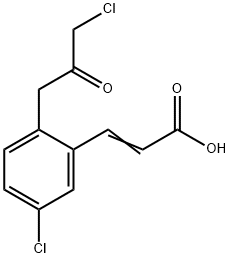 5-Chloro-2-(3-chloro-2-oxopropyl)cinnamic acid,1807400-22-1,结构式