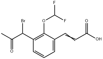 1807401-31-5 3-(1-Bromo-2-oxopropyl)-2-(difluoromethoxy)cinnamic acid