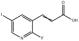 2-Fluoro-5-iodopyridine-3-acrylic acid Structure