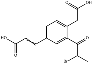 3-(2-Bromopropanoyl)-4-(carboxymethyl)cinnamic acid,1807419-27-7,结构式