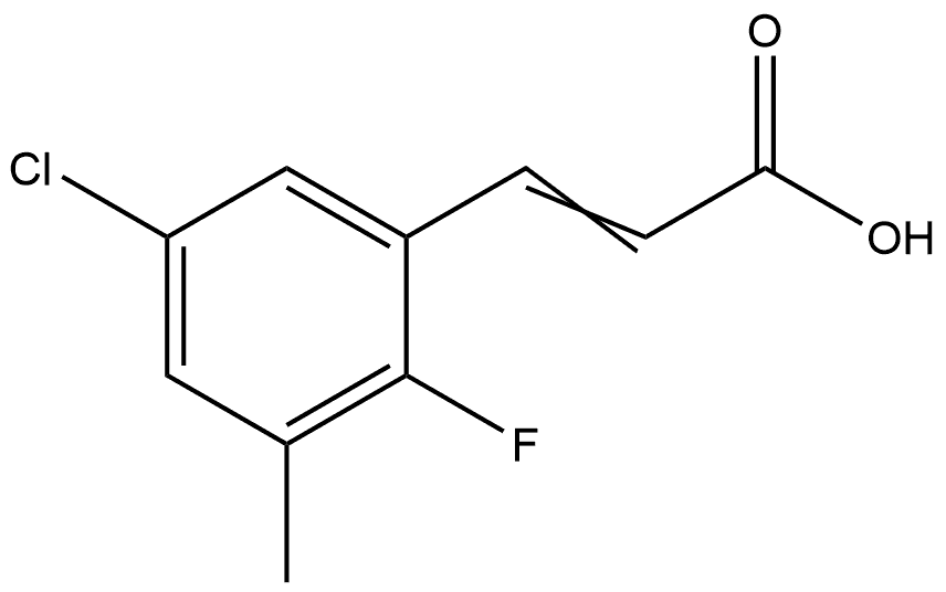 3-(5-Chloro-2-fluoro-3-methylphenyl)-2-propenoic acid Structure