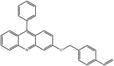 3-[(4-乙烯基苯基)甲氧基]-9-苯基吖啶,1807766-87-5,结构式