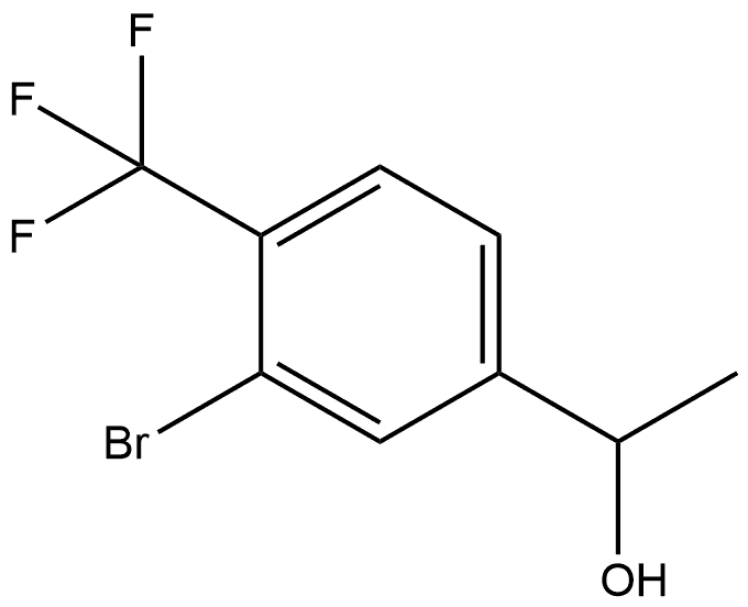 1-(3-溴-4-(三氟甲基)苯基)乙-1-醇,1807875-02-0,结构式