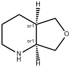 rel-(4aR,7aS)-octahydrofuro[3,4-b]pyridine 结构式