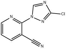 2-(3-chloro-1H-1,2,4-triazol-1-yl)nicotinonitrile Structure