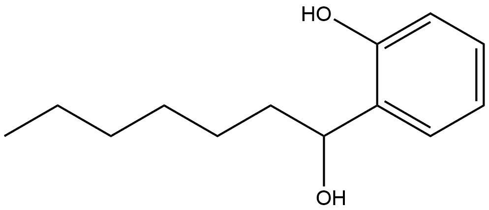 α-Hexyl-2-hydroxybenzenemethanol Structure