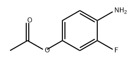 Phenol, 4-amino-3-fluoro-, 1-acetate 化学構造式