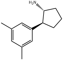 trans-2-(3，5-dimethylphenyl)cyclopentan-1-amine,1808643-58-4,结构式