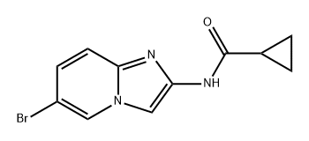 N-(6-Bromoimidazo[1,2-a]pyridin-2-yl)cyclopropanecarboxamide Struktur