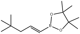 1,3,2-Dioxaborolane, 2-[(1E)-4,4-dimethyl-1-penten-1-yl]-4,4,5,5-tetramethyl- Struktur